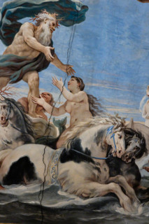 Palazzo Medici Riccardi, Galleria degli specchi (o Sala Luca Giordano): “Nettuno e Anfitrite”,