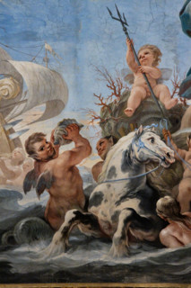 Palazzo Medici Riccardi, Galleria degli specchi (o Sala Luca Giordano): “Proteo, sirene e divinità