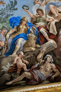Palazzo Medici Riccardi, Galleria degli specchi (o Sala Luca Giordano): “Allegoria della Fortezza”,