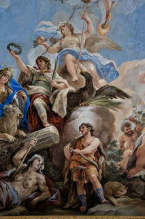 Palazzo Medici Riccardi, Galleria degli specchi (o Sala Luca Giordano): “Allegoria della Fortezza”,