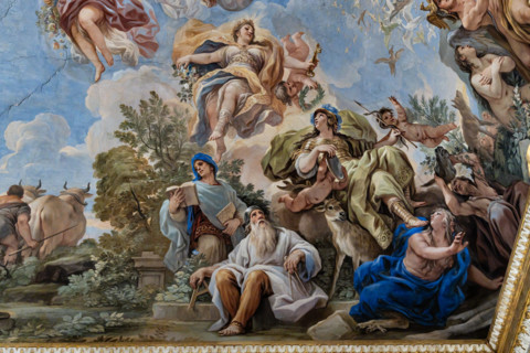 Palazzo Medici Riccardi, Galleria degli specchi (o Sala Luca Giordano): “Allegoria della Prudenza”,