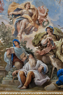 Palazzo Medici Riccardi, Galleria degli specchi (o Sala Luca Giordano): “Allegoria della Prudenza”,