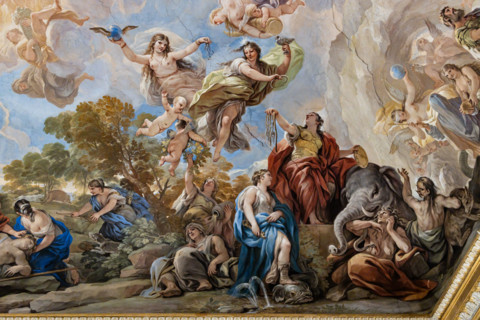 Palazzo Medici Riccardi, Galleria degli specchi (o Sala Luca Giordano): “Allegoria della