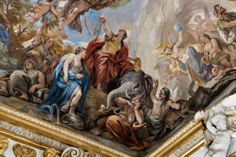 Palazzo Medici Riccardi, Galleria degli specchi (o Sala Luca Giordano): “Allegoria della