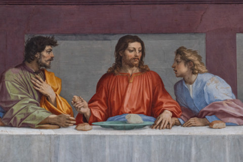 “The Last Supper”, by Andrea del Sarto, fresco (525x871 cm), datable to 1511-1527. The work is