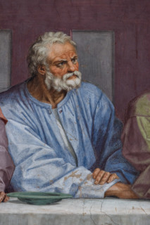 “The Last Supper”, by Andrea del Sarto, fresco (525x871 cm), datable to 1511-1527. The work is