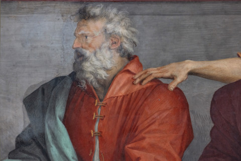 “The Last Supper”, by Andrea del Sarto, fresco (525x871 cm), datable to 1511-1527. The work is
