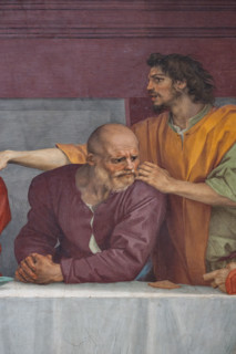 “The Last Supper”, by Andrea del Sarto, fresco (525x871 cm), datable to 1511-1527. The work is