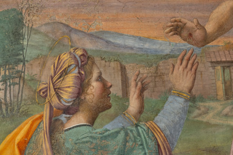 “Noli me Tangere”, di Francesco Cristofano, conosciuto come Franciabigio, affresco staccato, dalla
