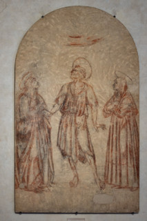 Sinopia dell’affresco “Visione di San Gerolamo tra S. Paola e S. Eustochio”” di Andrea del