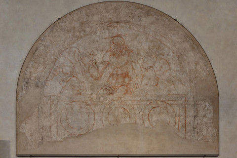 Sinopia of the fresco “Dead Christ among angels" by Andrea del Castagno, 1447, located in the