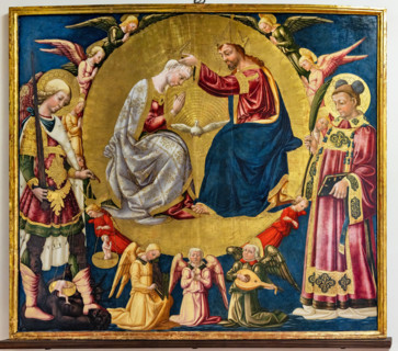 “Coronation of the Virgin”, by Neri di Bicci, 1473, painting on panel.
Museo del Cenacolo di