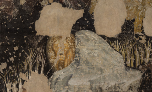 Palazzo Ducale, Pisanello room, south-east wall: “Tournament-Battle of Louvezerp”, 1430-1433, by