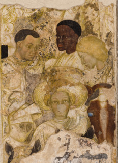 Palazzo Ducale, Pisanello room, north-east wall: “Tournament-Battle of Louvezerp”, 1430-1433, by