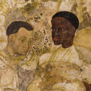 Palazzo Ducale, Pisanello room, north-east wall: “Tournament-Battle of Louvezerp”, 1430-1433, by