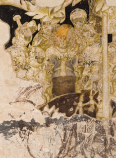 Palazzo Ducale, Pisanello room, north-east wall: “Tournament-Battle of Louvezerp”, 1430-1433, by