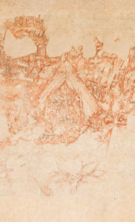Palazzo Ducale, Pisanello room, north-east wall: “Tournament-Battle of Louvezerp”, 1430-1433, by