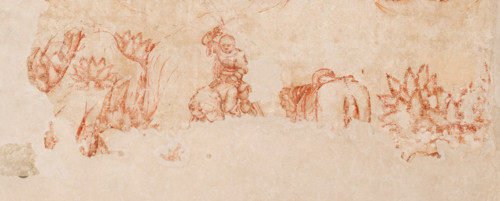 Palazzo Ducale, Pisanello room, north-east wall: “Tournament-Battle of Louvezerp”, 1430-1433, by