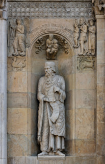 Fidenza, duomo (Cattedrale di San Donnino):
“Il Profeta Ezechiele” di Benedetto Antelami.
Il