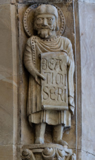 Fidenza, Duomo (Cattedrale di San Donnino), facciata, portale maggiore: dettaglio dell’archivolto
