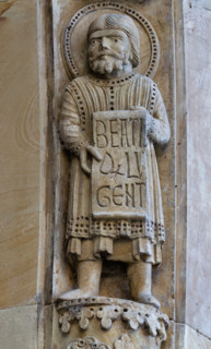 Fidenza, Duomo (Cattedrale di San Donnino), facciata, portale maggiore: dettaglio dell’archivolto