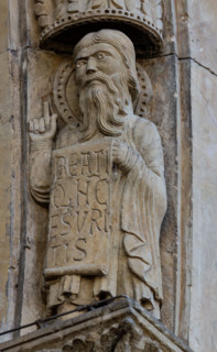 Fidenza, Duomo (Cattedrale di San Donnino), facciata, portale maggiore: dettaglio dell’archivolto