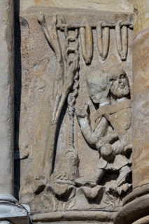 Fidenza, Duomo (St. Donnino Cathedral), apse: “the month of January”, surviving panel of a
