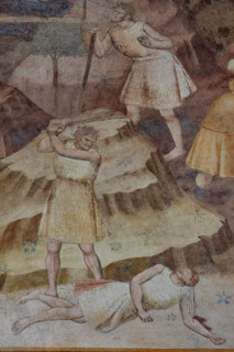 Pisa, Monumental Cemetery: 
“Stories of Cain and Abel”, frescoes by Piero di Puccio - 1389/1391.