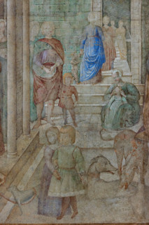 Pisa, Monumental Cemetery: 
 “The Curse of Ham”, frescoes by Benozzo Gozzoli, 1469/70. 
Detail