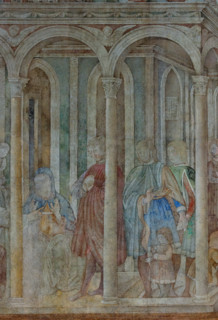 Pisa, Monumental Cemetery: 
 “The Curse of Ham”, frescoes by Benozzo Gozzoli, 1469/70. 
Detail
