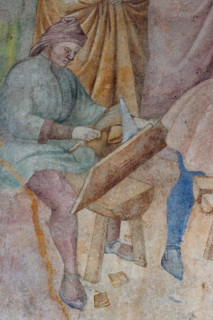 Pisa, Monumental Cemetery: 
“The building of the Ark”, frescoes by Piero di Puccio - 1389/1391.