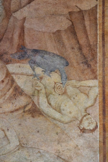 Pisa, Monumental Cemetery: 
 “Great Flood”; frescoes by Piero di Puccio - 1389/1391. 
Detail