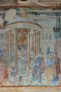 Pisa, Monumental Cemetery: 
“Abraham and the Worshippers of Belus (Baal)”, frescoes by Benozzo