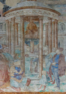 Pisa, Monumental Cemetery: 
“Abraham and the Worshippers of Belus (Baal)”, frescoes by Benozzo