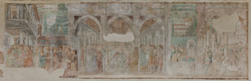 Pisa, Monumental Cemetery: 
 "Joseph at the Court of Pharaoh”, frescoes by Benozzo Gozzoli, 1477