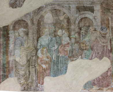 Pisa, Camposanto monumentale:
“Infanzia e giovinezza di Mosè”, affreschi di Benozzo Gozzoli,