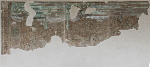 Pisa, Monumental Cemetery: 
 “Crossing of the Red Sea”, frescoes by Benozzo Gozzoli, 1478