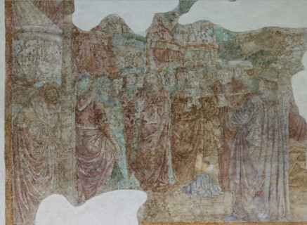 Pisa, Camposanto monumentale:
“Mosè e le Tavole della Legge”, affreschi di Benozzo Gozzoli,