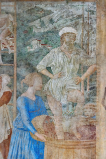 Pisa, Camposanto monumentale:
“Vendemmia ed Ebbrezza di Noè” , 
affreschi di Benozzo Gozzoli,