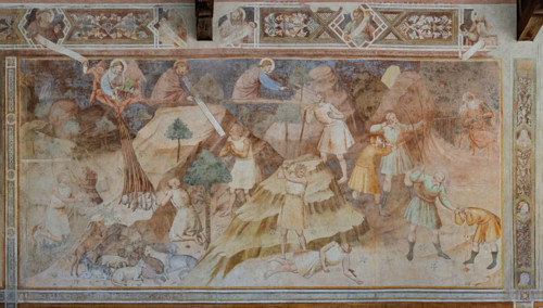 Pisa, Monumental Cemetery: “Stories of Cain and Abel”, frescoes by Piero di Puccio - 1389/1391