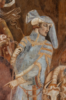 Pisa, Monumental Cemetery: "Triumph of Death," detail of the frescoes by Buonamico Buffalmacco,