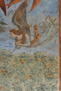 Pisa, Camposanto monumentale: ”Trionfo della Morte”, particolare degli affreschi di Buonamico
