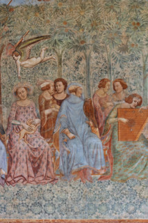 Pisa, Monumental Cemetery: "Triumph of Death," detail of the frescoes by Buonamico Buffalmacco,