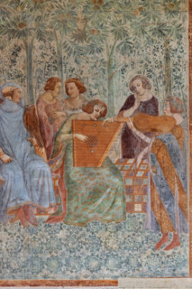 Pisa, Monumental Cemetery: "Triumph of Death," detail of the frescoes by Buonamico Buffalmacco,