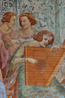 Pisa, Monumental Cemetery: "Triumph of Death," detail of the frescoes by Buonamico Buffalmacco,
