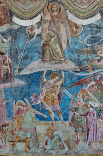 Pisa, Camposanto monumentale:
“Giudizio Universale”.  Affreschi di Buonamico Buffalmacco,