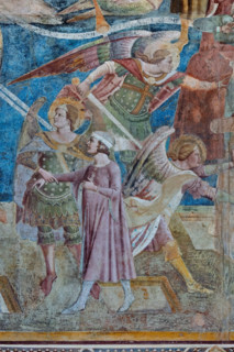 Pisa, Camposanto monumentale:
“Giudizio Universale”.  Affreschi di Buonamico Buffalmacco,