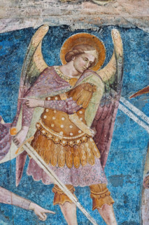 Pisa, Camposanto monumentale:
“Giudizio Universale”.  Affreschi di Buonamico Buffalmacco,