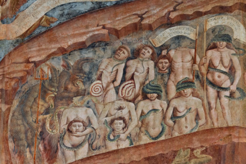 Pisa, Monumental Cemetery: “Hell”. Frescoes by Buonamico Buffalmacco, 1336/1341.
Detail showing