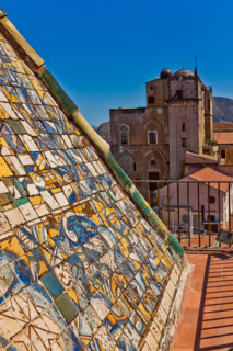 Palermo, The Royal Palace or Palazzo dei Normanni (Palace of the Normans), the Porta Nuova Tower: